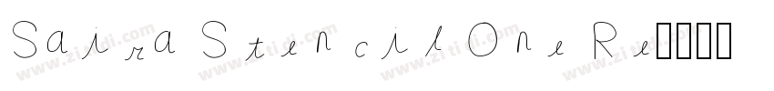 Saira Stencil One Re字体转换